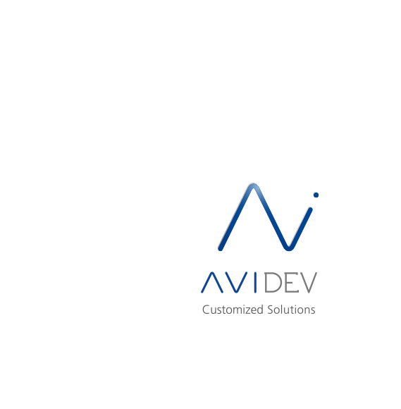 Logo AVIDEV sur fond blanc